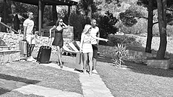 Preview 1 of Teen Tube Hazal Kaya Sikisiyor - Vacation Fling Chapter 2: Horny BFFs Candee Licious And Olivia del Rio Enjoy DP Foursome GP3147