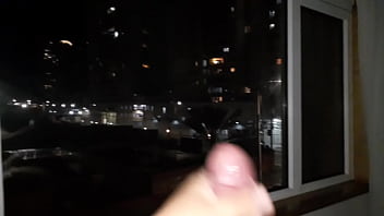 Preview 1 of My Mom Not Love Japanese Movi - Me masturbo en la vantana de noche