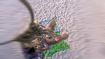 Preview 3 of Xxnx Hwhbw - Shibari em praia publica com lordshibarifloripa