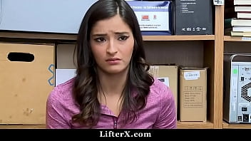 Preview 1 of On A Belyardo Table - Scared Repeat Shoplifting Teen had No Option This Time