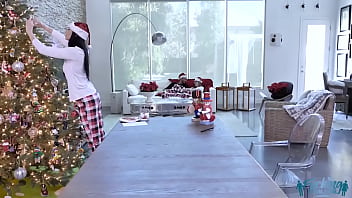 Preview 1 of Moms Fee - Ariana Marie In Santa Dick In Her Young Hole