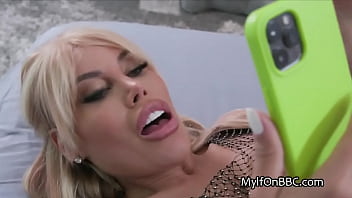 Preview 2 of Gam Shute - Busty casting director bouncing on models BBC