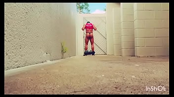 Preview 3 of Red Nail Paint Fuck - Nice round ass.