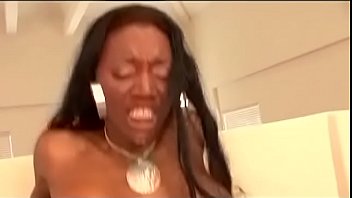 Preview 4 of Iran Feet Highschool - Ebony removes sexy pink lingerie for deep black penetration in the living room