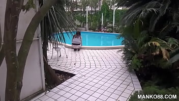 Preview 1 of Cute Teen Streapteas - Japanese girl enjoying her first BBQ