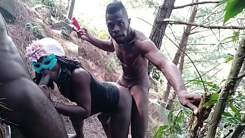 Preview 1 of Good And Bad Fuck - Fifty black shades The best thing about going for a walk in the jungle is that your friend gets hot and we end up having a threesome. The final part is that she is penetrated hard and swallows all the