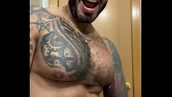 Preview 3 of Karmeen Bella Pornstar - Latino guy VIKTOR ROM Tattoed touching his bbc for you COMPILATION