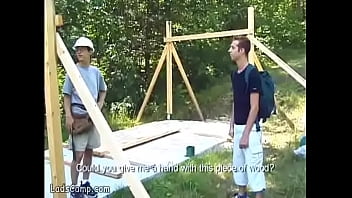 Preview 2 of Sed While Sleeping - Young cock for construction worker