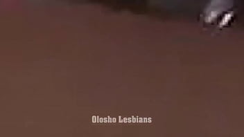 Preview 2 of Breast Fondling Father - Olosho Lesbians - Intense Lesbian Strap-On Sex With Booty Barbie and Mhiz Mona