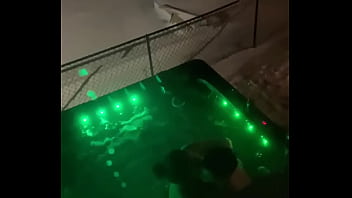 Preview 4 of Hand Job And Cumshot Milf - Amateur hotwife fucks in hot tub