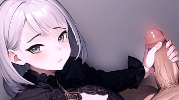 Preview 3 of Teen Sex Kasiyer - Anime girl jerking off a big cock in pov