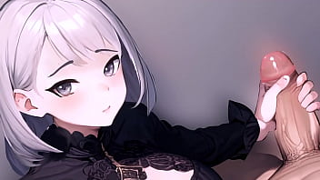 Preview 1 of Teen Sex Kasiyer - Anime girl jerking off a big cock in pov