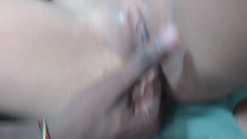 Preview 1 of Sunny Leon Bra Fuck - Fucking my girlfriend with a friend for being a bitch and I let him finish on her chest