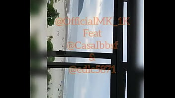 Preview 1 of Neon Thressome - A Continua&ccedil_&atilde_o: Um Fim de Semana na Praia com um Casal do Twitter e 2 Colegas