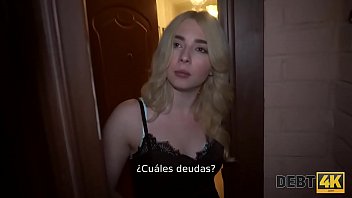 Preview 1 of Group Sex Cut Girl - DEBT4k. La peluquera rubia quiere comprar muebles,  &iquest_por qu&eacute_ deber&iacute_a follar?