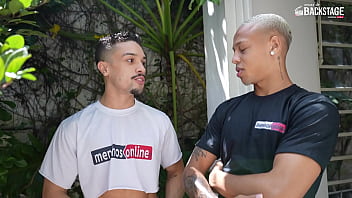 Preview 1 of Zoofilia Gay Gratis - Bastidores - Rico Marlon &amp_ Renato Moura &amp_ Lucas Ferrari - Bareback (Shiiiih.. Meu namorado vai acordar!)