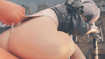 Preview 3 of Hair Cut Sallon - Nier: Automata - Pocos tienen el privilegio de recibir sentones de 2B