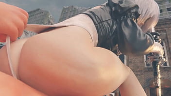 Preview 4 of Hair Cut Sallon - Nier: Automata - Pocos tienen el privilegio de recibir sentones de 2B