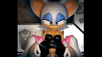 Preview 2 of Indian Brother Sleeping Sisfuck - Rouge the bat gets caught and gets fucked