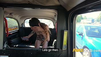 Preview 1 of Autoot Egypt - Inked passenger turned on her cabbie real bad