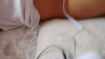 Preview 1 of Pants Ghetto 3some - My first time with my E-stim,  stimulation feels so good when electricity flows from testicles to anus