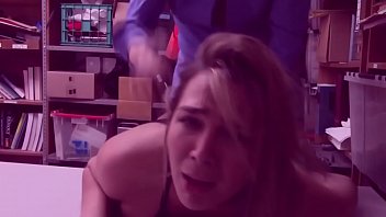 Preview 1 of Super Pussy Girls - Hot petite teen save her cashier job