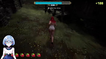 Preview 2 of Dp Str - horny blonde fucked by a fat old man Catch Me Gameplay 1