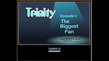 Preview 1 of Big And Sticky - Blonde popstar trinity meets her biggest fan