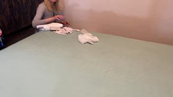 Preview 1 of Sex Xxx Mb - Hot Tall Skinny Amazingly Beautiful Greta is here for a Porn Casting does a Try on Haul with Sexy Lingerie