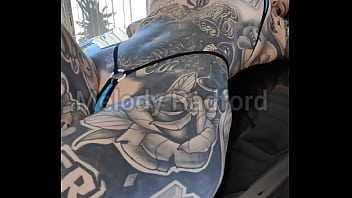 Preview 2 of Giantess Celine - Micro Bikini on car Bonnet Melody Radford Porn