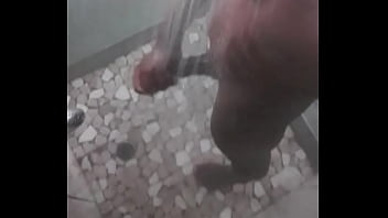 Preview 4 of Voyeur Spy Videos - Playing with cock in the shower