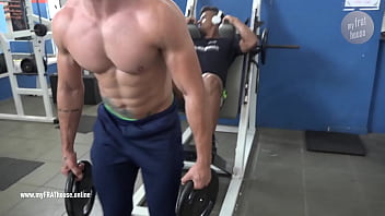 Preview 1 of House Gast Xxx - Naked in public gym tv show