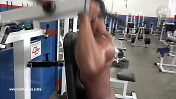 Preview 4 of House Gast Xxx - Naked in public gym tv show
