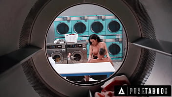 Preview 4 of Baby Face Fucked - PURE TABOO Pervert Man Caught Sneaky MILF Jennifer White Pleasuring Herself In Public Laundromat