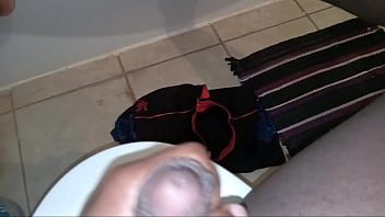 Preview 2 of Indian Telugu Talking Videos - Stroking in the bathroom 4
