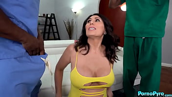 Preview 2 of Baraut Xxx - Horny Milf Makayla Cox Gets Double Her Pleasure By The Doctors