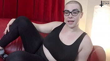 Preview 3 of Sannylveon All Xxx - Jane Judge Femdom JOI Session Bald Babe