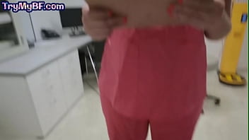 Preview 2 of Ass Darkxxx - Nurse gf sharing pov boyfriend in this erotic threesome