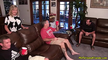 Preview 1 of Son Mom And Uncle - Birthday Parties are Best with Strippers and Orgies