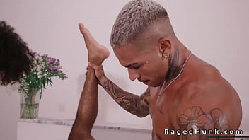 Preview 3 of Girls Nirvata - Tattooed gays anal and oral threesome sex