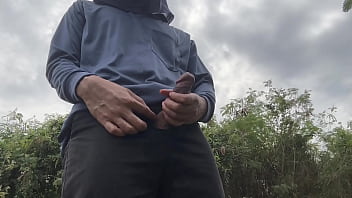 Preview 1 of Pinoy Rape Movie - Worker cum with watermelon.