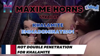 Preview 2 of Le Saque Caca - Avec khalamite et Emmadominatric1,  on ne fait pas les choses &agrave_ moiti&eacute_ Sexe hardcore,  cumshot explosif,  et une sc&egrave_n...