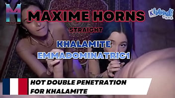Preview 1 of Le Saque Caca - Avec khalamite et Emmadominatric1,  on ne fait pas les choses &agrave_ moiti&eacute_ Sexe hardcore,  cumshot explosif,  et une sc&egrave_n...