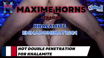 Preview 4 of Le Saque Caca - Avec khalamite et Emmadominatric1,  on ne fait pas les choses &agrave_ moiti&eacute_ Sexe hardcore,  cumshot explosif,  et une sc&egrave_n...
