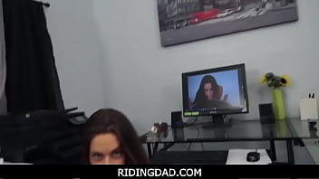 Preview 3 of Big Ass Dasi - RidingDad -  Perv teen brunette Cassidy Klein gets punished for step-fathers deception
