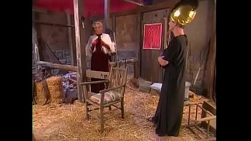 Preview 1 of Desi Bihari Pron - Booty blonde slut in black nylon stockings gets her twat drilled from the back at the barn