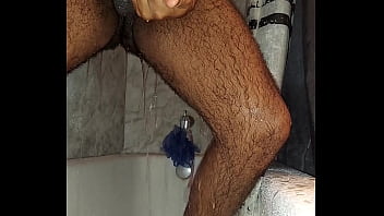 Preview 2 of Black Grand Fa In Publick Toilet - Shower cum Sevin1977