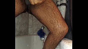 Preview 3 of Black Grand Fa In Publick Toilet - Shower cum Sevin1977