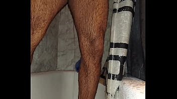 Preview 1 of Black Grand Fa In Publick Toilet - Shower cum Sevin1977