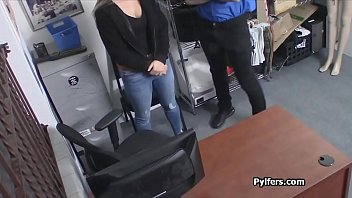 Preview 1 of Sex Hard Family - Cute teen meets officer big dick after strip search